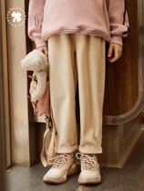 Girls pants 2021 spring and autumn new children's sports pants Joker foreign style big children loose baby casual pants