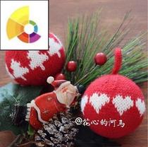 (Video tutorial)Heart-shaped Hippo special design Christmas ball wool making tutorial Weaving tutorial