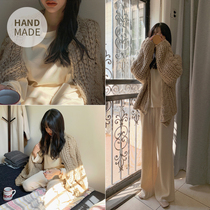  mocobling Korea 20 autumn new fashion sweet twist knitted cardigan~small jacket