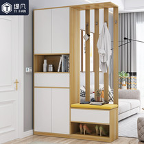 Nordic entrance shoe cabinet into the household one light luxury foyer cabinet Modern simple living room screen decoration hall partition cabinet