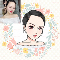 Real realistic style avatar plus original design q version hand-drawn avatar cartoon exaggerated comic change hand-drawn generation painting