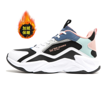 361 plush plus velvet casual shoes womens shoes 2022 winter new 361 degree warm dad shoes cotton shoes sports shoes women