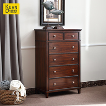 Gujia home wide Di American chest of drawers Classic Country bedroom five-bucket Nordic living room storage cabinet HBH