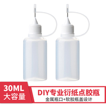 Special dispensing bottle for paper-derived paper dispenser Metal head dispensing bottle 30ML transparent