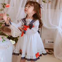 ins children dress 2022 spring autumn new girl dress with dress foreign air children lolita skirt Lolita princess dress