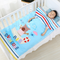  Baby sleeping bag Young children spring and autumn and winter baby pure cotton thin anti-kick quilt artifact four seasons universal thickened quilt