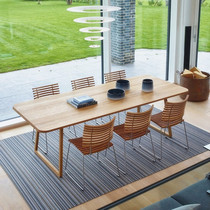 Nordic Solid Wood Creative Dining Table Home Small Family Dining Table Minima Modern Desk Log Desk Conference Table