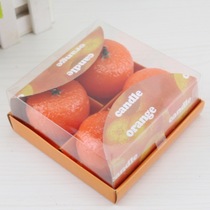 Simulation Apple candle Christmas Eve Christmas fruit scented candle stall