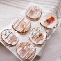 Judy Hand-laid Tent Decorated Stickers Hand Tent Material Cute Forest For Small Animals