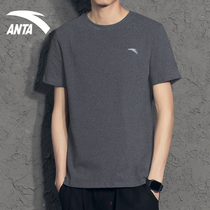 Ann Stepping Short Sleeve Mens T-Shirt Summer 2022 New Pure Grey Sweat Sweat Movement Half Sleeve Blouse Breathable Round Collar Compassionate