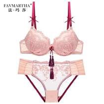 Fabaisha Brands Bra Suit Women New European And European Sexy Lace Ladies Coalests Underwear underwear Shrimp Powder 70