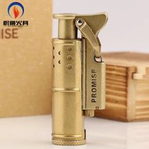 Bano trench pure brass kerosene lighter windproof retro to send husband boyfriend gift shake sound Net red same model