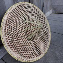 Big hat hat Bamboo woven rain cap Visor cap Demoiselle cap fishing dance props Farm bamboo retro lampshade decoration