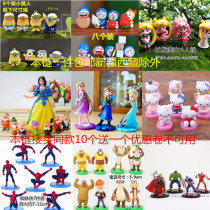 Spider-man cake decoration scene cake decoration baking dress birthday doll doll model toy decoration