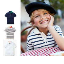 MiniBoden short sleeve top boys and children casual Polo shirt British direct childrens clothing summer