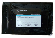 JAMES H HEAL PHENOL YELLOWING TEST PAPER 706-720 YARN FABRIC PHENOL YELLOW FILM CONTROL FILM