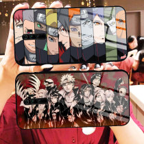 Red rice note8pro mobile phone case Naruto Sasuke Note8 cartoon anime note7 7pro all-inclusive glass shell soft Payne Naruto organization with Earth protective cover note