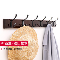 Solid wood hook hangers Wall clothes hangers Wall clothes hangers Wall clothes hangers Wall clothes hangers Free hole clothes hangers