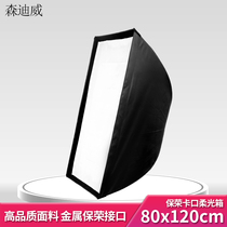 Sendiway soft box rectangular 80 * 120cm flash lampshade Bao Rong bayonet portrait still life photography soft mask LED photography soft mask flash lampshade double-layer soft cloth lampshade