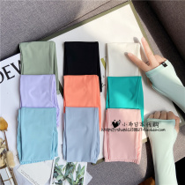 Japan Pure Color Ice Cuff Sunscreen Sleeves Handcuff Sleeves Ice Silk Loose summer Anti-UV lady armguard sleeve