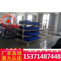 Factory direct sale four-layer loose cloth rack clothing production workshop special pine cloth machine fabric turnover Pine car high load-bearing