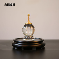 Small Taiwan Bell Tower Crystal Stupa Pure copper Stupa Bodhi Tower Manna Pill Saffron Relic Gawu bottle