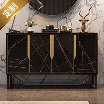 Light and luxurious closing cabinet Decorative Cabinets Ideostyle High-end Clubhouse Designer Like board Room Wood Entrance Door Hall Dining Side Cabinet