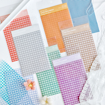 Mo ink sulfuric acid paper material paper hipster grid grid hand tent decoration base paper