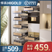 High kitchen high cabinet basket high foot cup holder red wine rack food storage rack tool rack dishes basket storage rack