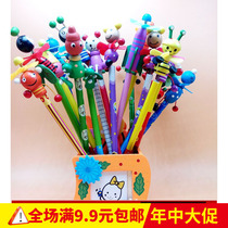 Cartoon HB pencil wooden student pencil wholesale creative stationery school gift children Christmas prize
