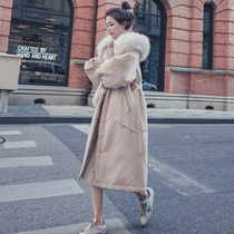 Parker down cotton jacket womens long 2021 Winter new Korean loose ins tidal ocean air cotton-padded jacket