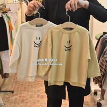 Chiumii Discount South Korea Imported Child Clothing Spring Autumn Boy Girl Child Foreign Air Brief Casual Long Sleeve T-shirt J3