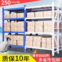 Shelf storage Medium-sized shelf Free combination warehouse display rack Household goods rack Iron shelf Multi-layer shelf