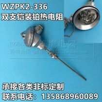 Double armored platinum thermal resistance WZPK2-336 -200-420 waterproof type with movable thread high precision