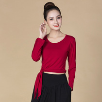 2020 new square dance clothing long sleeve top spring summer spring and summer modal body dance practice uniform Dance Dance modern