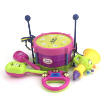 Childrens musical instrument toy jazz drum combination rattle double-sided hand clap drum 5-piece set 890-22