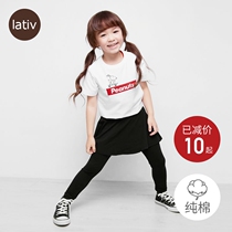 lativ Snoopy genuine IP short sleeve print T-shirt cotton children spring and summer new large childrens clothing parent-child