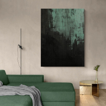 LWD ART original hand-painted) Simple modern green porch hanging painting decorative painting living room handmade abstract oil painting