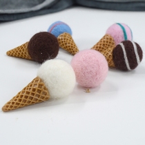 Full moon photography props New newborn decoration wool felt Mini ice cream cone props baby ornaments