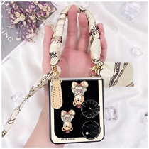 Applicable Huawei P50Pocket mobile phone shell with hanging rope goddess Extravagant Temperament p50 Treasure Box Upscale Protective Shell