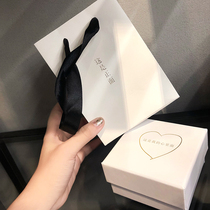 Korean version of literary hipster minimalist jewelry jewelry box one week earrings earrings earrings earrings gift box tote bag