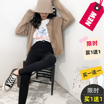 Leggings womens summer thin black all-match outer wear high waist magic slim pencil spring and autumn pencil pants small black pants