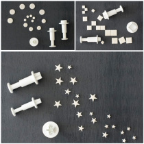  Kalain diy Fondant cutting mold love five-pointed star round mung bean cake mold mooncake biscuit mold