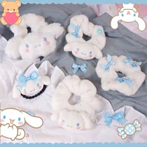  Laurel dog hair ring ins cute cartoon hair rope big-eared dog hair tie hair rubber band jk soft sister girl hair accessories