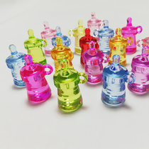 Color crystal bottle acrylic transparent pacifier jewelry accessories children beaded boys and girls gem toys