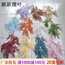 Wedding ceiling flower rime Sandalwood leaf simulation plastic flower wedding hall layout decoration artificial flower Flower Flower Factory