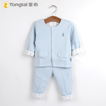Tong Tai baby clip set set for men and women cotton double layer set 6-24 months baby new clothes