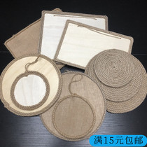 Kindergarten School Ring Wall Decoration Creative Hemp Rope Disk Retrospective Diy Material
