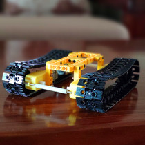 Four Drive Caterpillar Climbing Tank Smart Trolley Robot Arduino Chassis Remote Control Drive DIY Compatible Lego