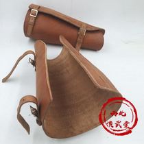 The Anti-War Army High Quality Leg Carving Japanese-style Equestrian Horse Re-repeated Cortical Primary Yellow Leather Tied Legs